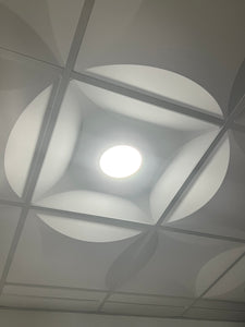 Europa decorative ceiling tile Zona border tile light fixture
