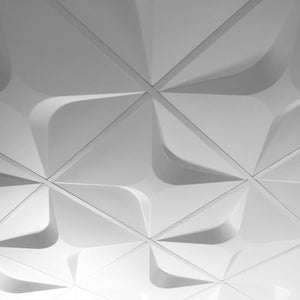 Bilbao mid-century-Modern 3D Acoustic Decorative Drop suspended 24x24 grid Ceiling Tiles PVC Brutal Ceilings