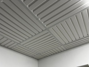 Bali Brutal 2x2 drop ceiling tile corner installation