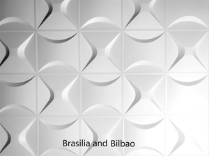 Bilbao and Brasilia 2x2 acoustic ceiling grid PVC 