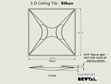 Load image into Gallery viewer, Bilbao drawing 3d ceiling tiles