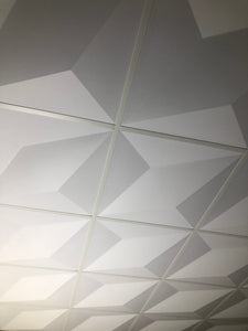 Blox  Ultra Modern Optical Illusion Decorative 2x2 Ceiling Tiles 