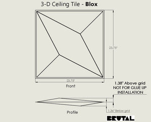 Blox drop ceiling tiles PVC drop ceiling tile ceiling tiles 24x24 2x2 ceiling tile 3d ceiling tiles 