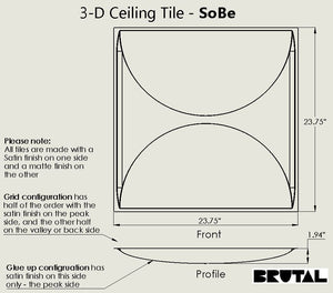 SoBe drawing 3d ceiling tiles